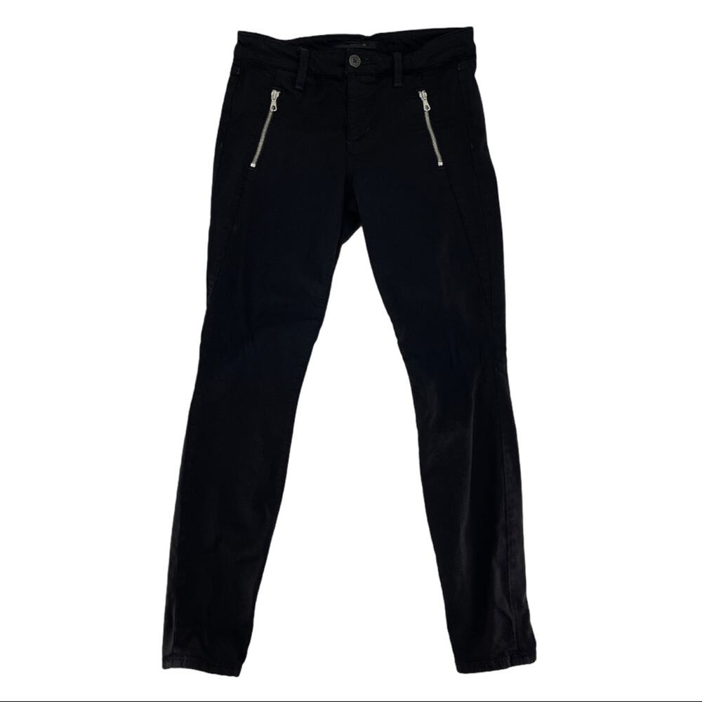 Joe’s Jeans Women's Black Wash Skinny Leg Zipper Pocket Jeans Size 26